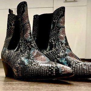 30% off thru Friday! Paige Willa Snakeskin Bootie